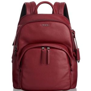 TUMI Voyager Backpack Red Leather